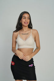 AXTZH Enchanted Veil BraletteX5144-BEIGE-CN114