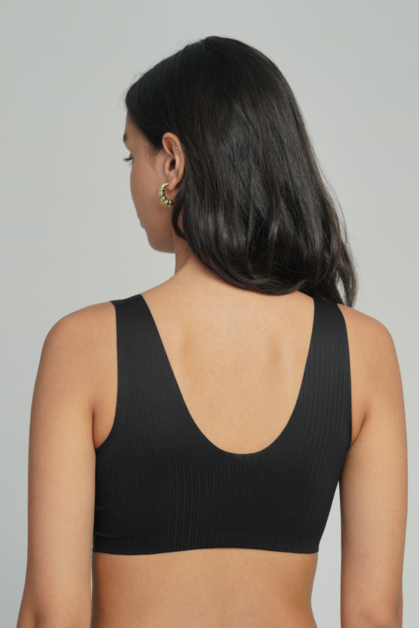 AXTZH Midnight Charm Bralette-X8125-BLACK-CP006