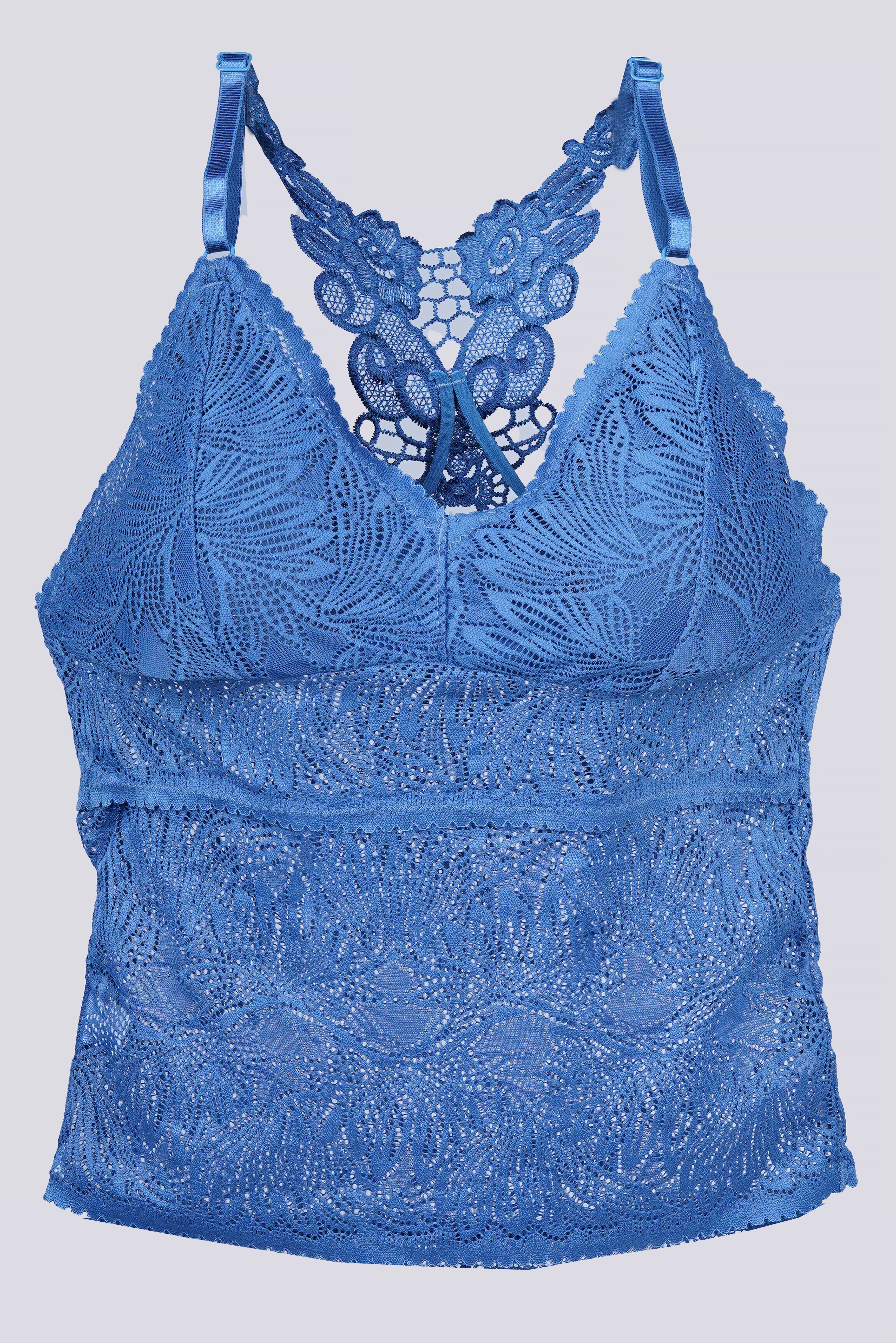 AXTZH Whisper Lace Bralette X5015-TEAL-CN124