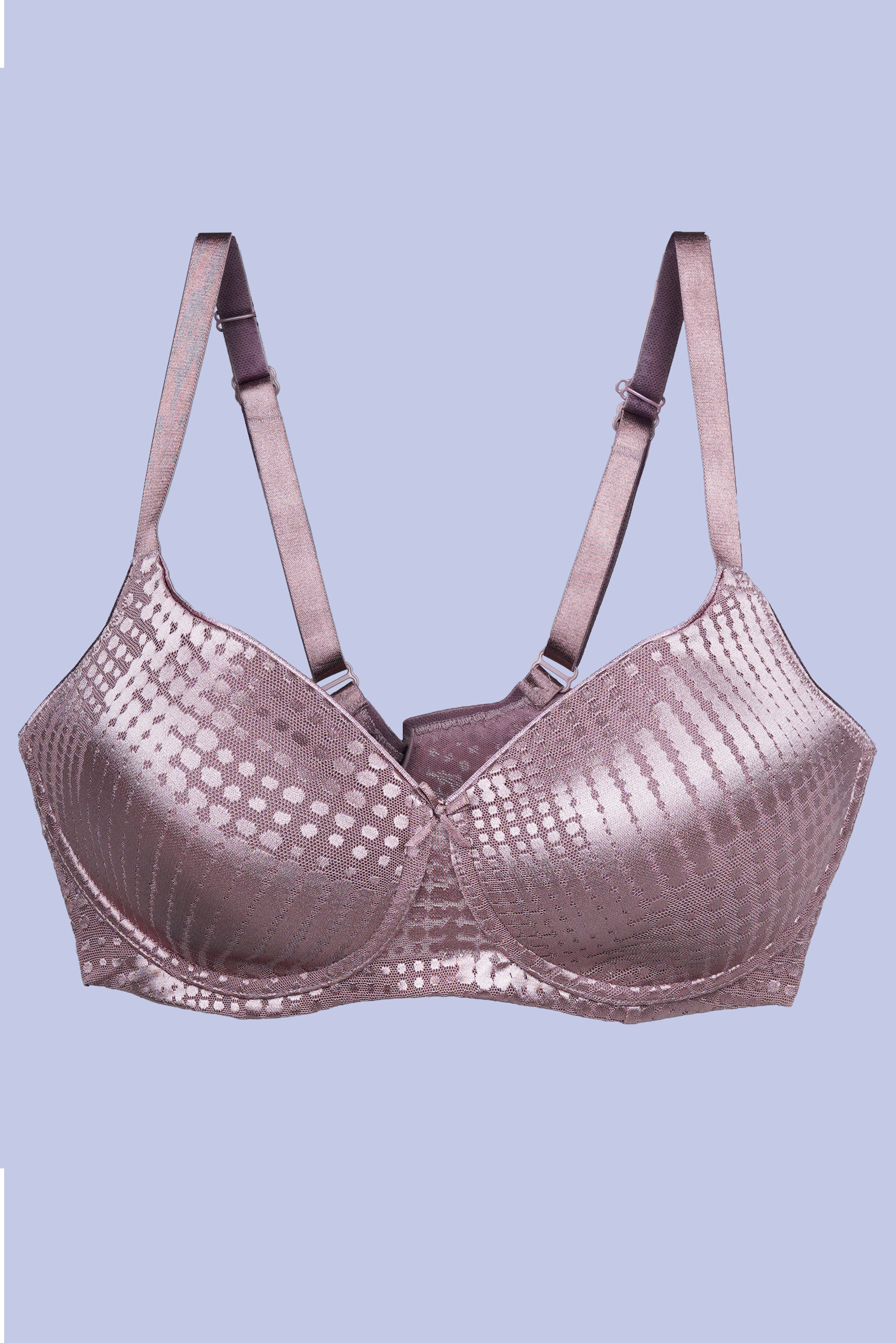 TRIUMPH Stylishly Textured Bra with Adjustable Straps and Modern Detailing- 110I783-UD