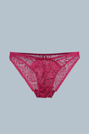 AXTZH One-piece lace panty designed for a flattering and stylish fit XPSET5015-SCARLET