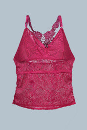 AXTZH Whisper Lace Bralette X5015-SCARLET-CN124