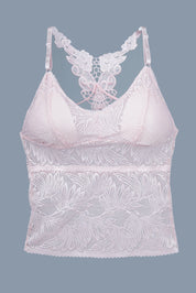 AXTZH Whisper Lace Bralette X5015-PINK-CN124