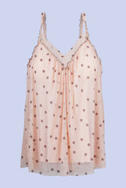 AXTZH Nightwear Two-piece set with camisole and shorts X2588-PEADOT-A4N