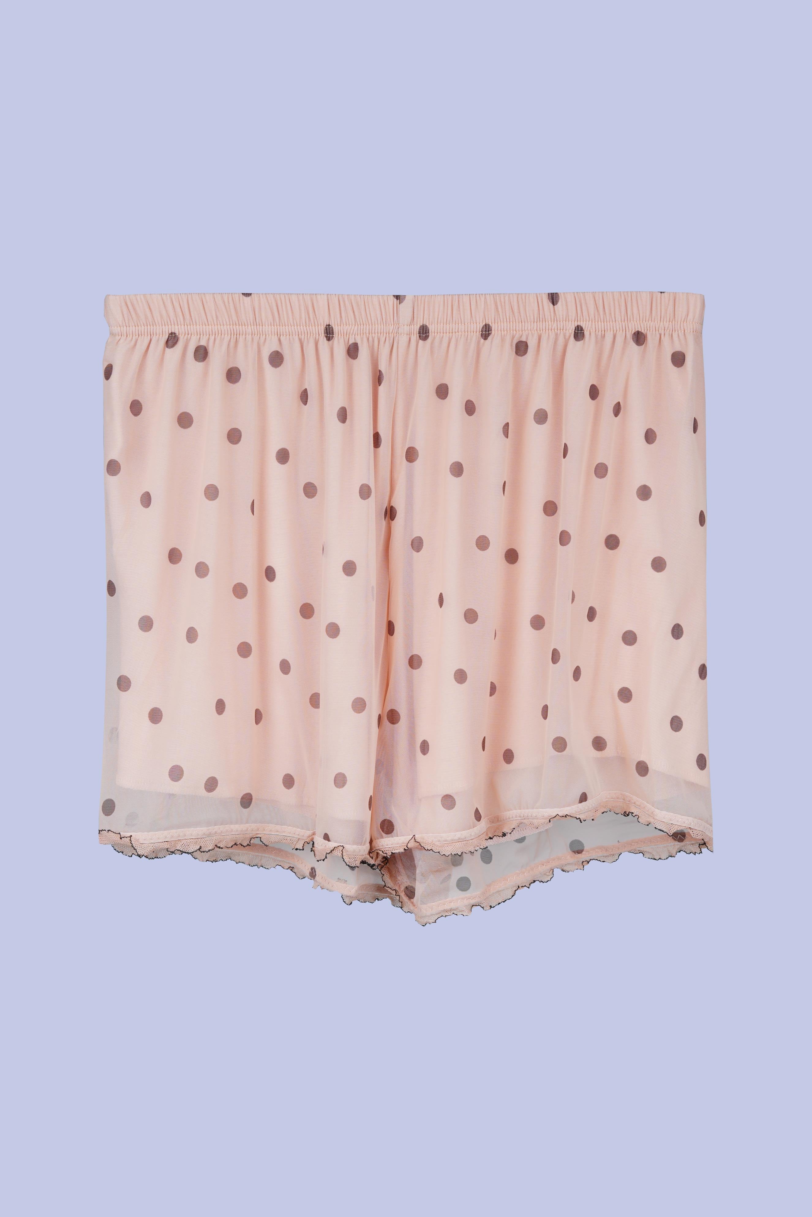 AXTZH Nightwear Two-piece set with camisole and shorts X2588-PEADOT-A4N