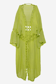 AXTZH Cutwork Tie-Up Beach Cover-Up SARONG X0630-MEADOW-SNGA2