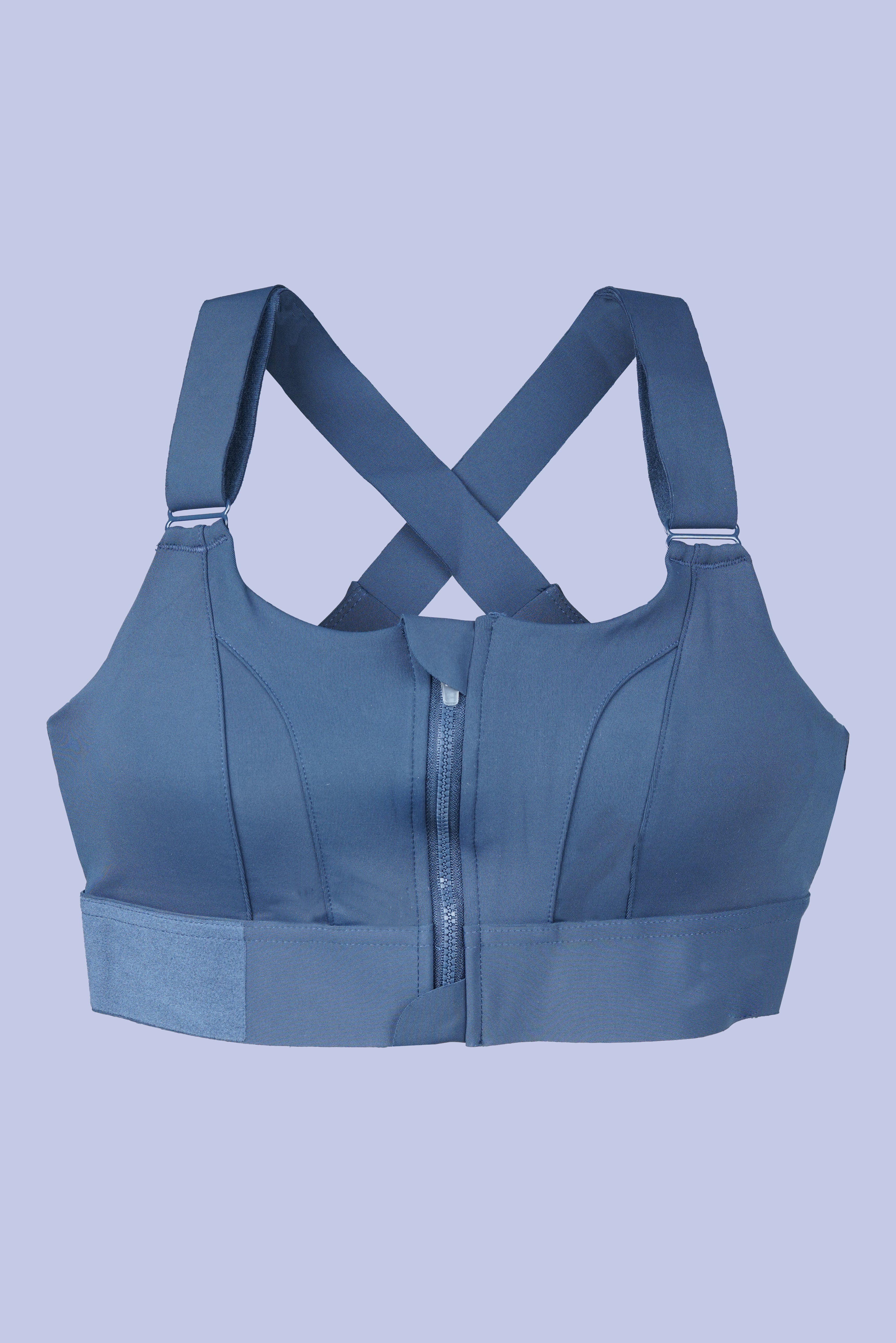 AXTZH Full Coverage Women’s Sports Bra – Perfect Blend of Strength, Comfort, and Style X0839-NAVY-CP120