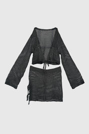 AXTZH Breezy Escape Beachwear-X4562-BLACK-BW2PF