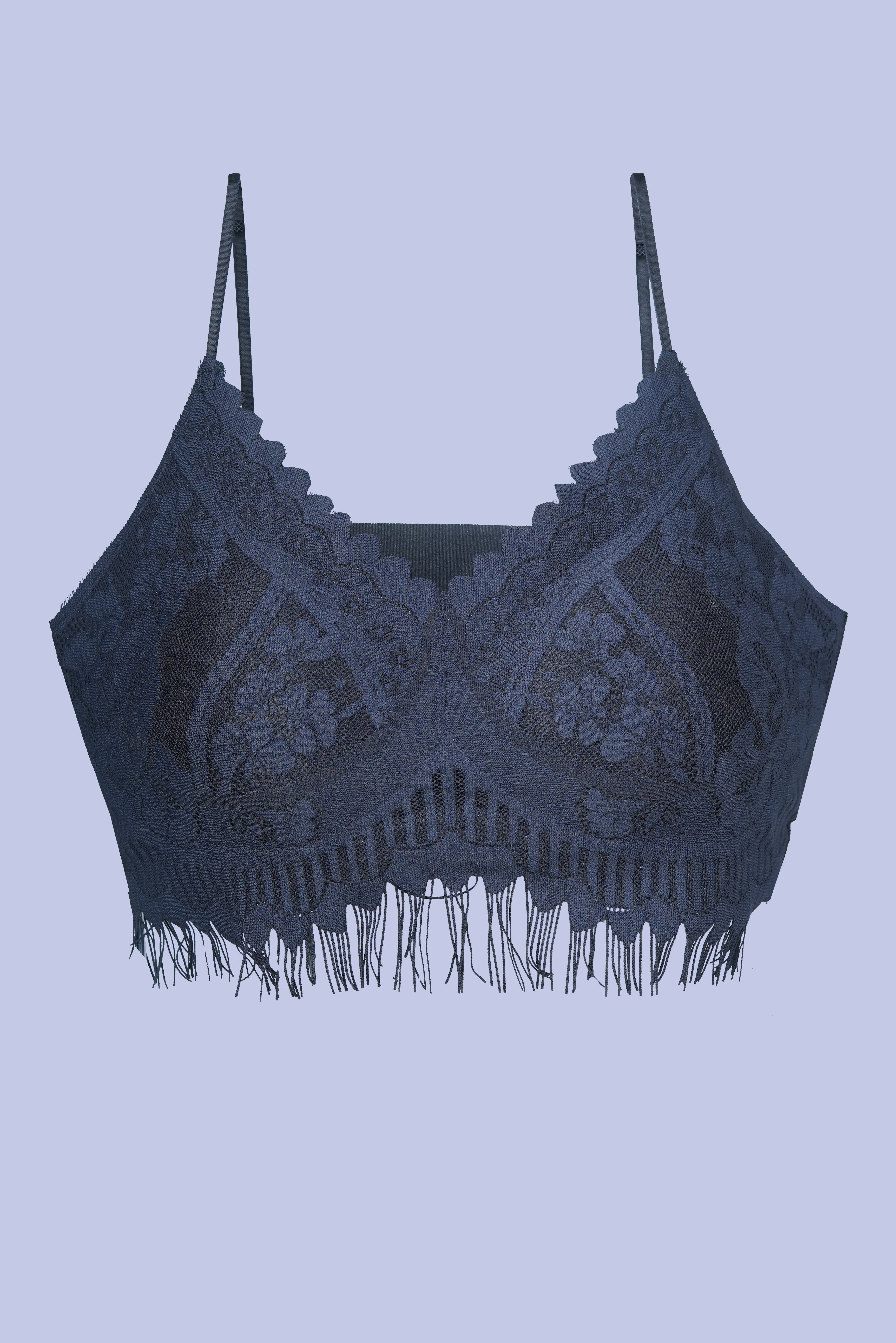 AXTZH Women’s Sexy Lace Bralette Bra with Sheer Floral Detailing and Delicate Straps X8002-BLACK-CN114