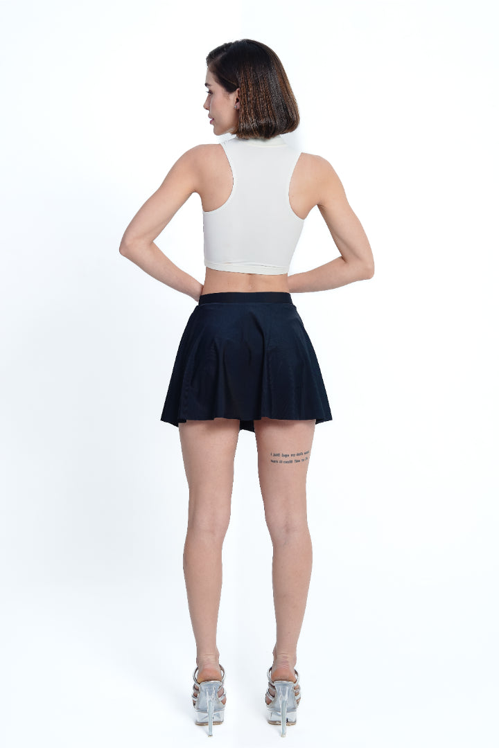 AXTZH Modern Curve Cut 2-Piece Swim Set X2357-IVORY-2PF