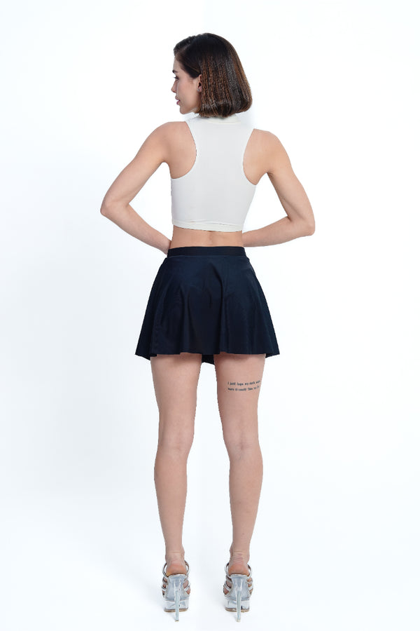 AXTZH Modern Curve Cut 2-Piece Swim Set X2357-IVORY-2PF