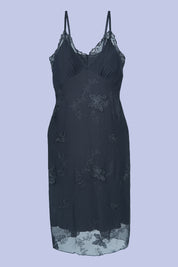 AXTZH Sheer Elegance Two-Piece Nightwear Set for Women X4254-BLACK-F11N