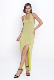 AXTZH Halter Neck Lace Nightwear Dress X0026-MINT-SNGB1