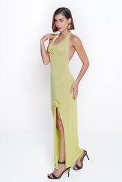 AXTZH Halter Neck Lace Nightwear Dress X0026-MINT-SNGB1