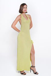 AXTZH Halter Neck Lace Nightwear Dress X0026-MINT-SNGB1
