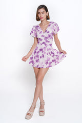 AXTZH Floral Print SWIM WEAR X8075-MUVPR-1PF