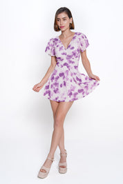 AXTZH Floral Print SWIM WEAR X8075-MUVPR-1PF