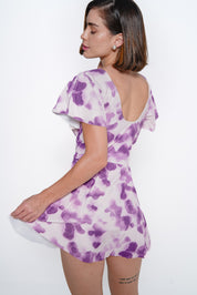 AXTZH Floral Print SWIM WEAR X8075-MUVPR-1PF