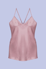 AXTZH Luxurious Women’s Nightwear Set with Lace-Trimmed Robe, Inner Top, and Matching Bottoms X2168-BLUSH-NSL3PS