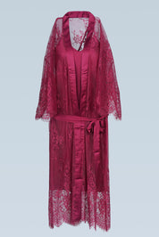 AXTZH Two-Piece Women’s Nightwear Collection Combining Timeless Elegance with Sensual Charm X2105-SCARLET-F12S