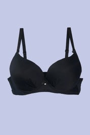AXTZH Padded Bra for Women – Stylish One-Piece with Enhanced Shape and Gentle Comfort  AB0009-BLACK-DP401
