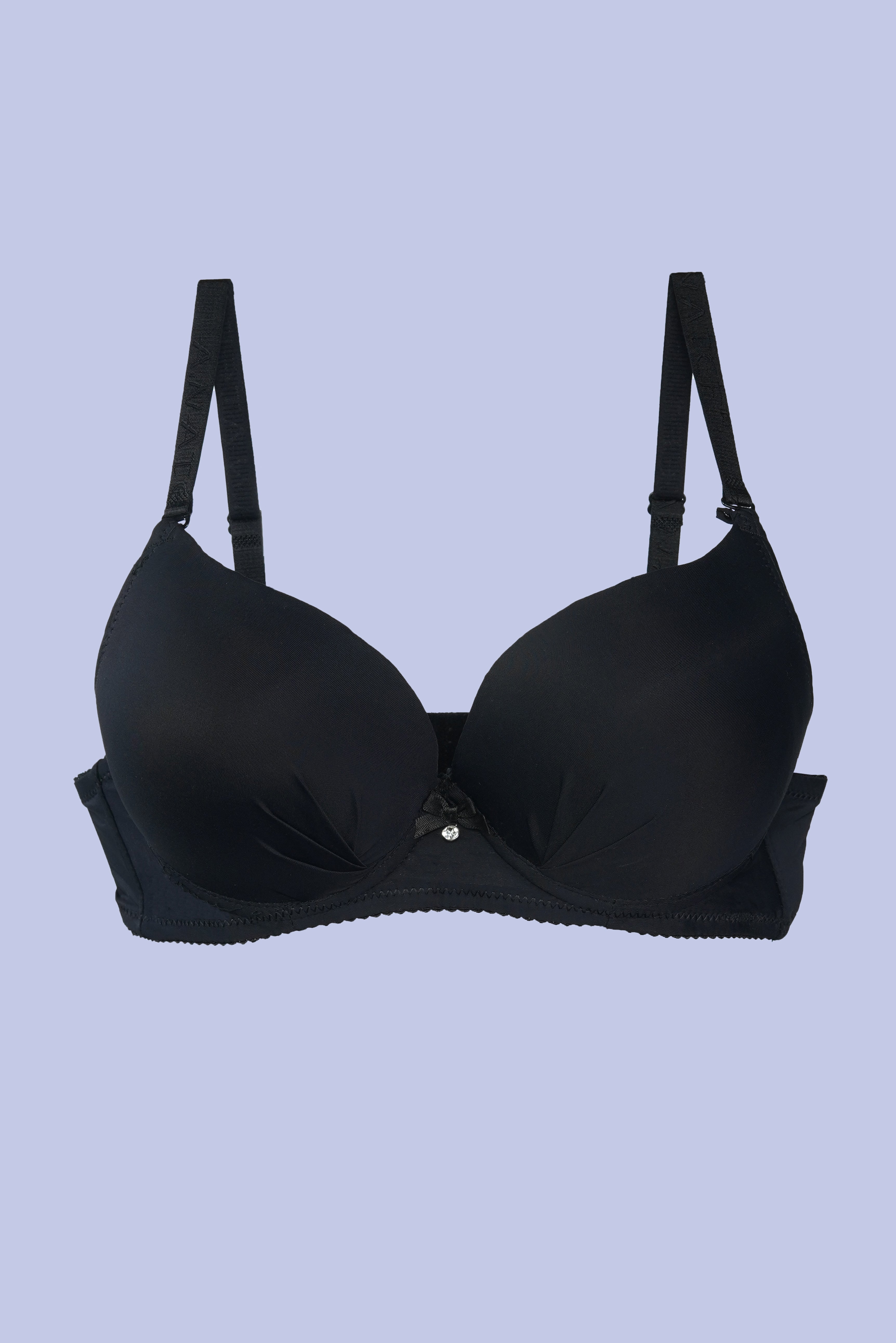 AXTZH Padded Bra for Women – Stylish One-Piece with Enhanced Shape and Gentle Comfort  AB0009-BLACK-DP401