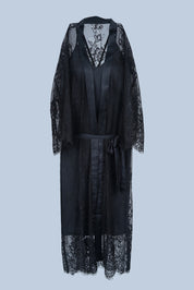 AXTZH Two-Piece Women’s Nightwear Collection Combining Timeless Elegance with Sensual Charm X2105-BLACK-F12S