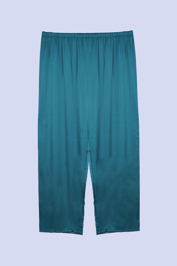 AXTZH Luxurious Women’s Nightwear Set with Lace-Trimmed Robe, Inner Top, and Matching Bottoms X2168-BGREEN-NSL3PS