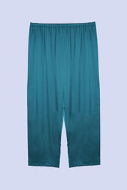 AXTZH Luxurious Women’s Nightwear Set with Lace-Trimmed Robe, Inner Top, and Matching Bottoms X2168-BGREEN-NSL3PS