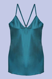 AXTZH Luxurious Women’s Nightwear Set with Lace-Trimmed Robe, Inner Top, and Matching Bottoms X2168-BGREEN-NSL3PS