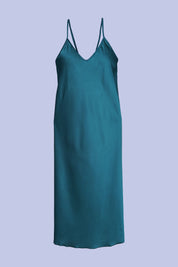 AXTZH Two-Piece Nightwear for Women with Full-Length Sheer Robe and Inner Dress X2168-BGREEN-F22S