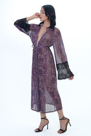 AXTZH Leopard Print 2-Piece Nightwear Set X0026-LEOPR-H2N