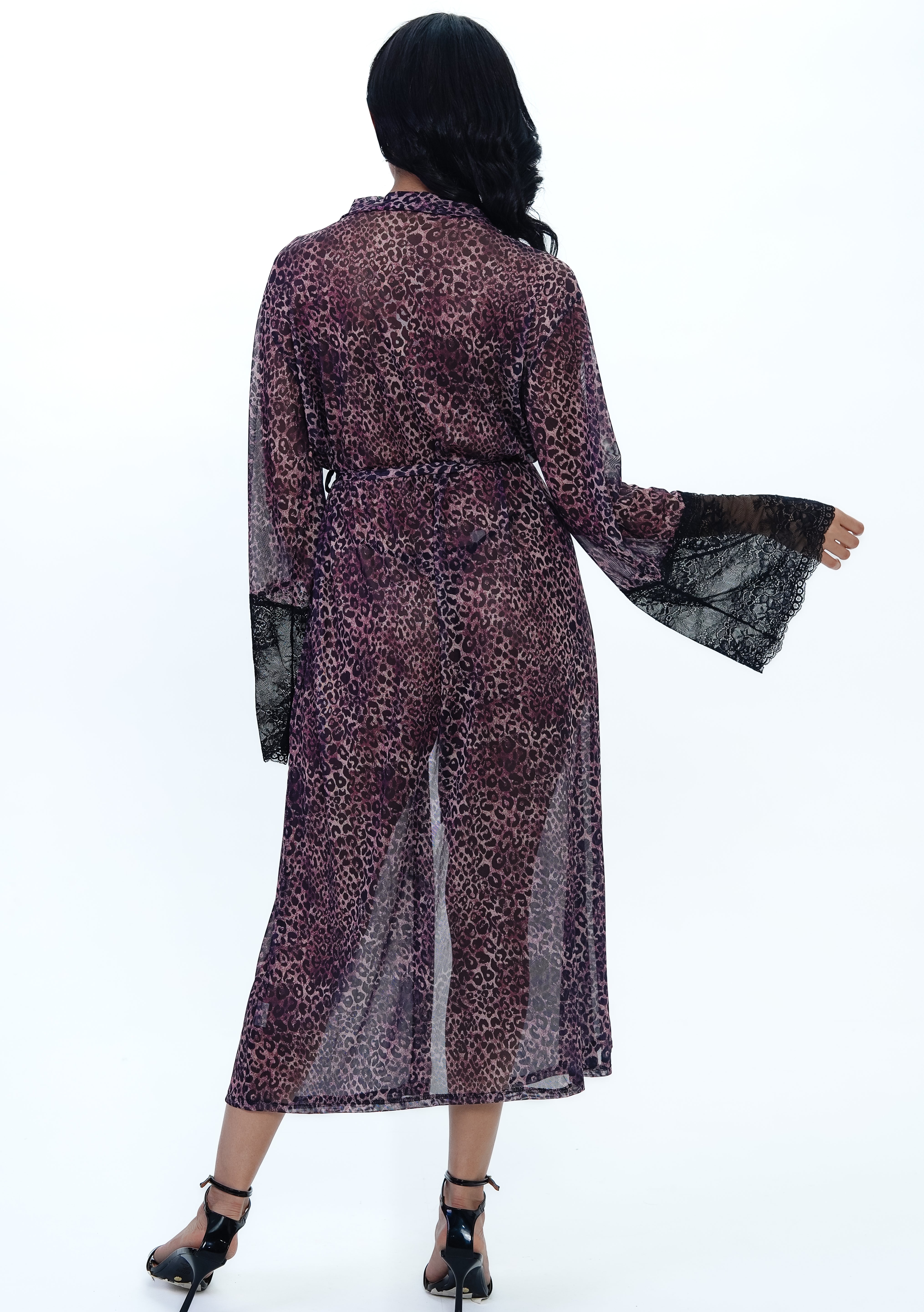 AXTZH Leopard Print 2-Piece Nightwear Set X0026-LEOPR-H2N