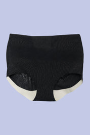 AXTZH Seamless Body-Hugging Women’s Brief with Delicate Front Accent XPTYSNETHW2262IJ-BLACK