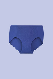 AXTZH Chic Mid-Rise Women’s Brief with Stylish Bow Detail and Smooth Finish XPTYSCOT8223IO-RBLUE