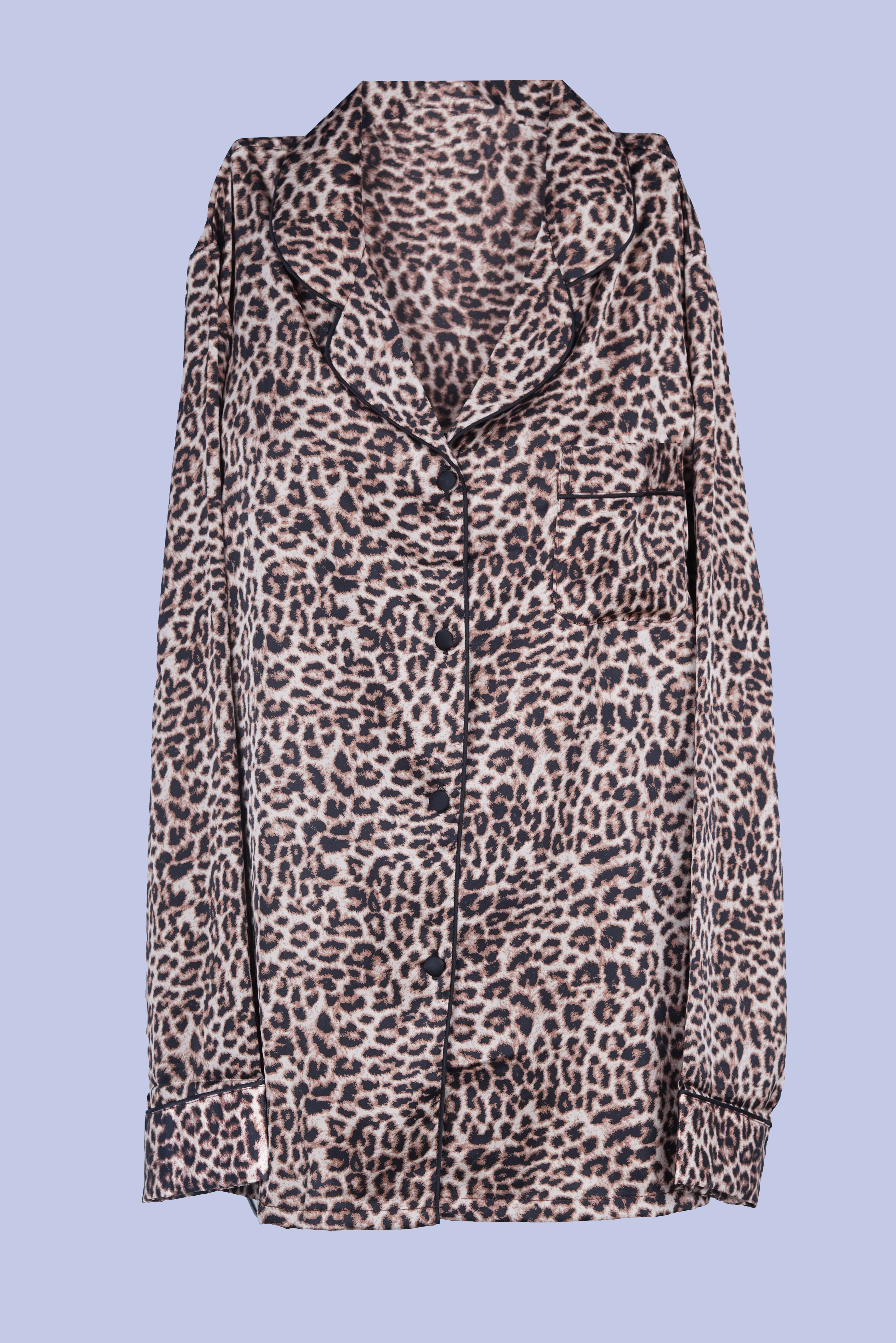 AXTZH Elegant and Comfortable Women’s Nightwear Ensemble for Peaceful Evenings and Restful Sleep X8139-LEOPR-WC2S