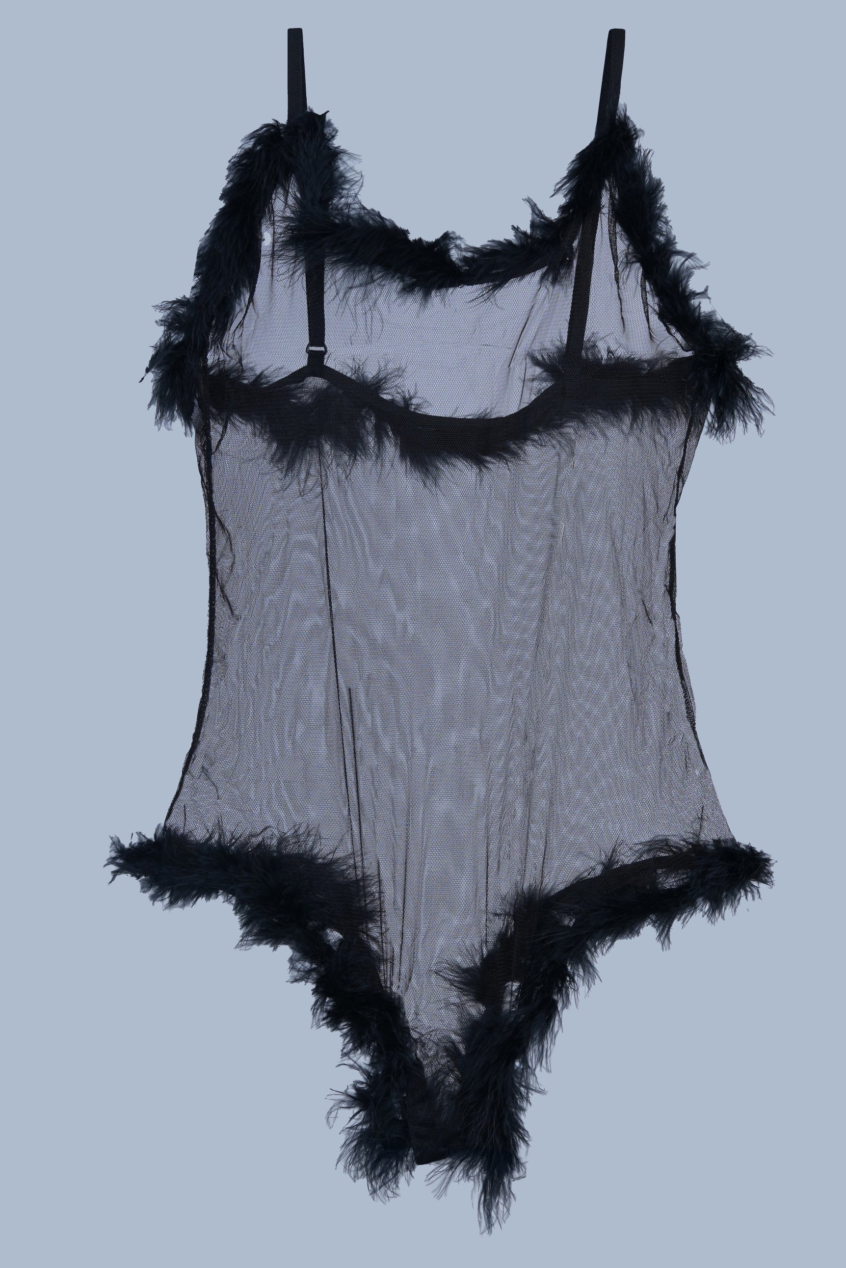 AXTZH One-piece lingerie nightwear X0648-BLACK-BS1P