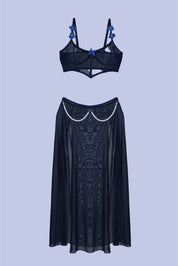 AXTZH 2-Piece Sexy Nightwear Set X0264-MIDNIGHT-BS2P