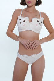 AXTZH Charming and Alluring One-Piece Panty Designed for Women’s Intimate Wear AP0003-WHITE