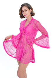 AXTZH  BRIDAL INTIMATE NIGHTWEAR COLLECTION X0825-FUCHSIA-F11N