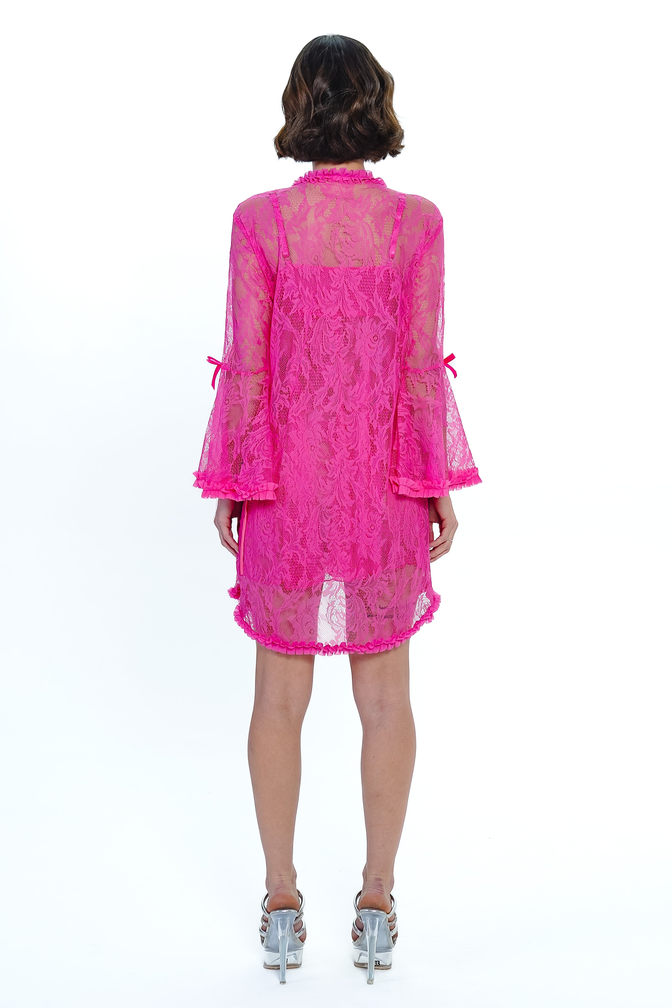 AXTZH  BRIDAL INTIMATE NIGHTWEAR COLLECTION X0825-FUCHSIA-F11N