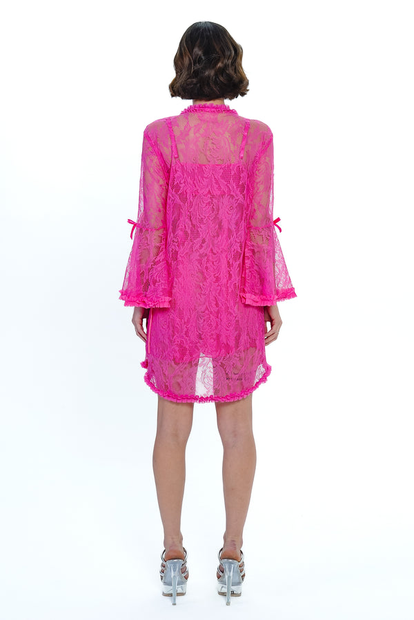 AXTZH  BRIDAL INTIMATE NIGHTWEAR COLLECTION X0825-FUCHSIA-F11N