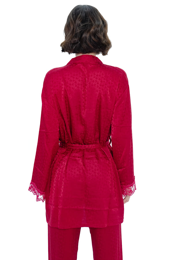 AXTZH Romantic Bridal Nightwear 3-Piece Set X6460-SCARLET-NSSL3PS