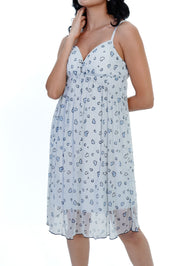 AXTZH 2-Piece Nightwear Set – White & Black Lace Detail X0285-ICEPR-F11N