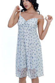 AXTZH 2-Piece Nightwear Set – White & Black Lace Detail X0285-ICEPR-F11N