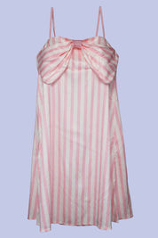 AXTZH Elegant Two-Piece Nightwear Ensemble with Coordinated Dress and Belted Robe X0589-PINST-F11S