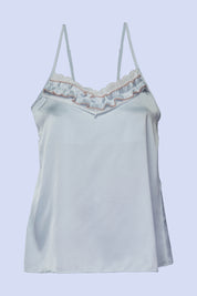 AXTZH Satin Ruffle Trim Nightwerar X8359-SBLUE-A4S