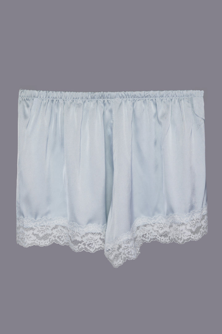 AXTZH Satin Ruffle Trim Nightwerar X8359-SBLUE-A4S