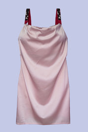 AXTZH Stylish Nightwear Set for Women with Delicate Inner Dress and Matching Lace Cover-Up X0115-SCARLET-F11S