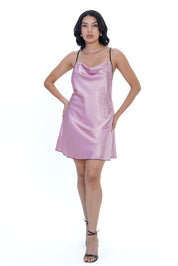 AXTZH BRIDAL SATIN NIGHTWEAR SLIP X0837-BLUSH-F1S